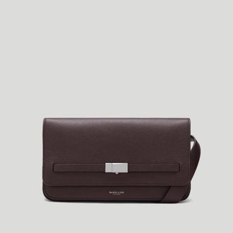 DeMellier The New York Crossbody in Bordeaux Small Grain Leather Crossbody bag