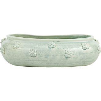 Vietri Giardino di Fiori Celadon Oval Planter in Green at Nordstrom