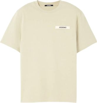 Jacquemus T-shirt Gros Grain con applicazione - Verde