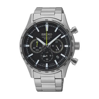 Seiko Accessoires, Heren, Grijs, ONE Size, Chrono Horloge
