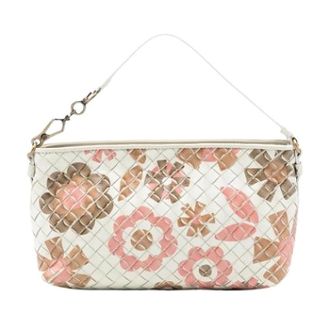 Bottega Veneta Pre-owned Shoulder Bags, female, White, Size: ONE SIZE Pre-owned Vintage Shoulder Bag