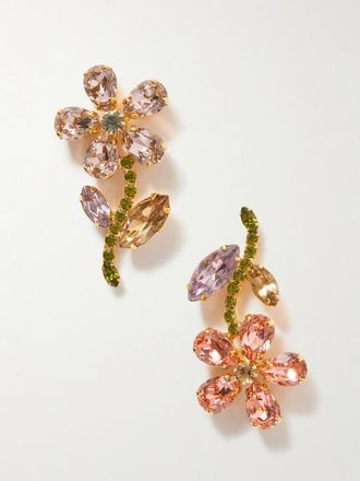 Jennifer Behr Orecchini Con Finitura Oro E Cristalli Dorian - Multicolore