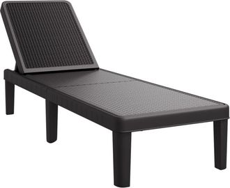 vidaXL Vidaxl - Tumbona ajustable en 4 alturas polipropileno 155,5x57x28 cm