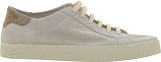 Brunello Cucinelli Cream White Leather Mens Sneakers
