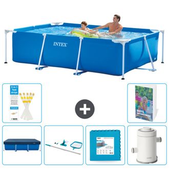 Intex Piscina Con Estructura Rectangular - 260x160x65 Cm - 7-piezas S17