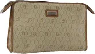 Dior Pre-owned Clutches, female, Beige, Size: ONE SIZE Pre-owned Vintage Clutch Bag