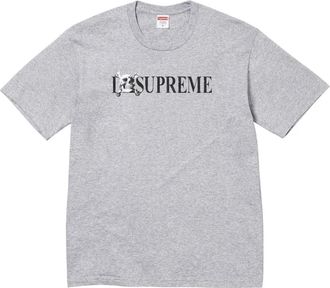 SUPREME T-shirt met logoprint - Grijs