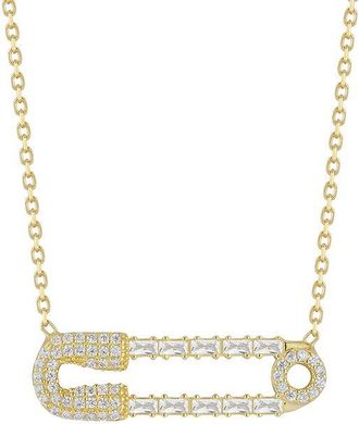 Sphera Milano 14K Gold Plated Cz Necklace