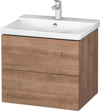 Duravit Duravit L-cube Mueble De Pared 620mm De Ancho, Profundidad 481, 2 Cajones, Se Ajusta A La Altura De P3 Comfort. Art&iacute;culo 233265, Color: Cerezo Del Tes