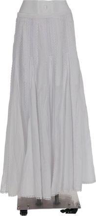 Charo Ruiz Ibiza Vertical Lace Trim Panel Maxi Skirt