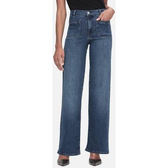 Frame Denim Le Slim Palazzo Pocket Wide Leg Jeans in Thunderstorm at Nordstrom Rack, Size 32