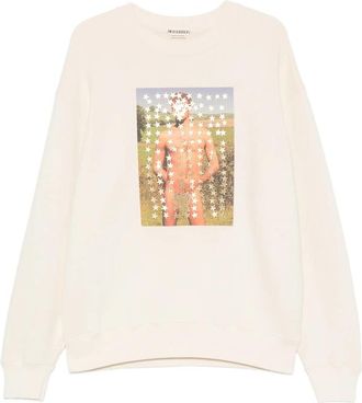 J.W.Anderson Graphic-print Star-patch Sweatshirt