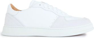 WALK LONDON Walk London Mens California Trainers - White Leather - Size UK 11