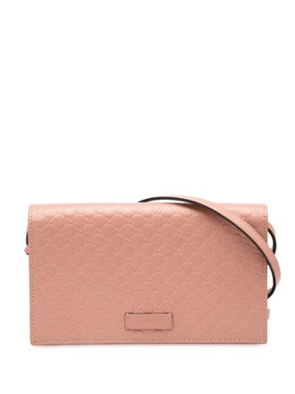 Gucci 2000-2015 Microguccissima Wallet on Strap crossbody bag - Pink