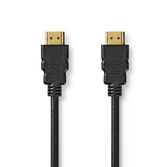 Nedis Cable Hdmi De Ultra Alta Velocidad Conector Hdmi Conector Hdmi 8k@60hz 48 Gbps 2,00 Metros Redondo 6,5 Mm Negro Etiqueta