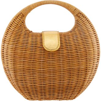 Nina Kava Rattan Handbag in Dk Natural at Nordstrom