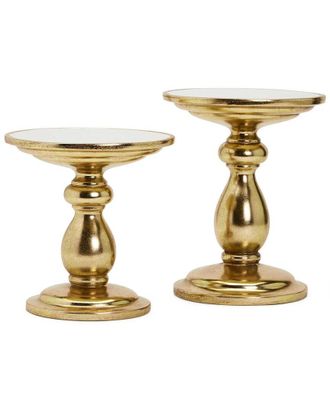 Two's Company Set Of 2 Decorative Pedestals