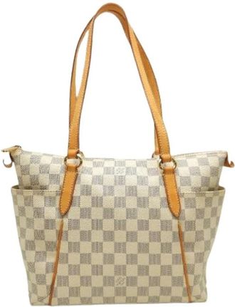 Louis Vuitton Pre-owned Vintage Tote Bag - Dames - Vintage Shopper - Beige - ONE Size - Leer - Vintage