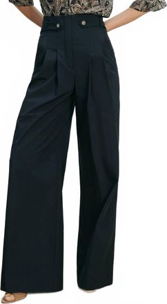 Veronica Beard Allman Wide-Leg Pant In Navy