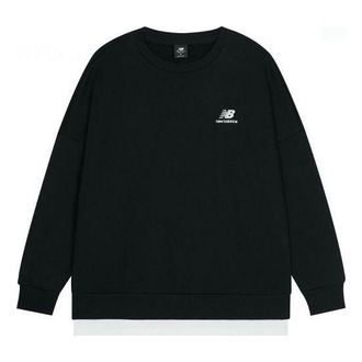 New Balance Alphabet Logo Round Neck Long Sleeves Black AMT13345-BK