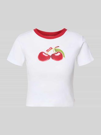 Levi's T-Shirt mit Motiv-Print in Weiss, Gr&ouml;&szlig;e L