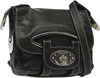 Bally Tweedehands leren schoudertassen - Dames - Vintage Schoudertas - Zwart - ONE Size - Vintage