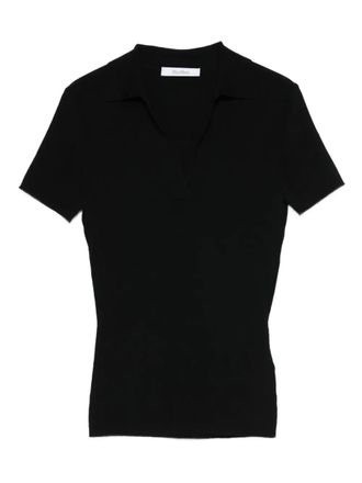 Max Mara Top con maniche corte - Nero