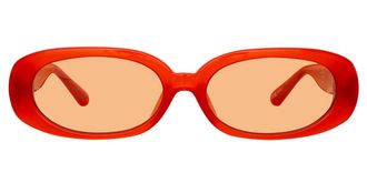 Linda Farrow CARA LFL1252 C13 Womens Sunglasses Red Size 59