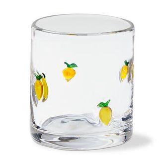 Tag Lemon Double Old Fashioned Glass Yellow Glass Summer at Nordstrom
