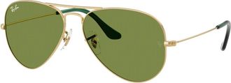 Ray-Ban Aviator zonnebril in klassieke stijl - unisex - Zonnebrillen - Geel - 58 MM - Accessoires
