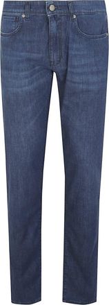 Incotex Slim-fit Jeans - Heren - Slim Fit Jeans - Blauw - W36 - Katoen - Jeans