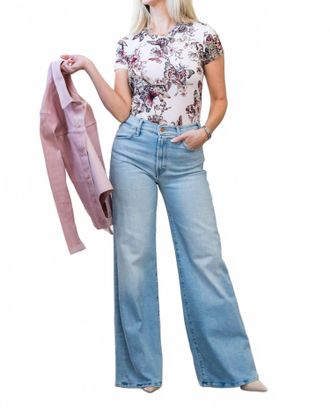 Mother Hustler Roller Sneak Jeans In Complete 360