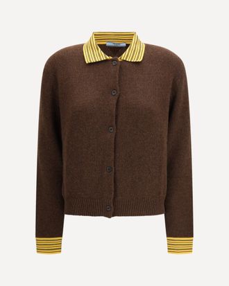 Prada Sweater with a classic collar and front button fastening Female 42