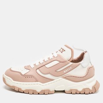 Bally Old Rose/white Leather Holden Sneakers