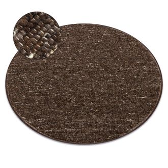 RugsX RugsX Nepal Rug in Brown | Size: 120 cm diameter
