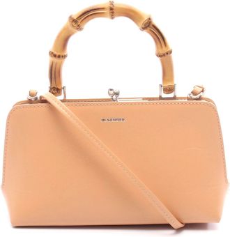 Jil Sander Goji Mini Bamboo Leather Handbag