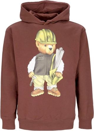 Market Workshop Bear Hoodie Bruin - Heren - Hoodies - Bruin - S - Katoen - Hoodies & sweatvesten