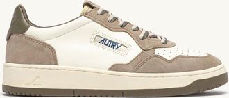 Autry SNEAKERS MEDALIST LOW IN PELLE E SUEDE COVERT GREEN E LICORICE