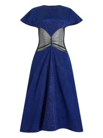 Rosie Assoulin ridged panel dress - Blu