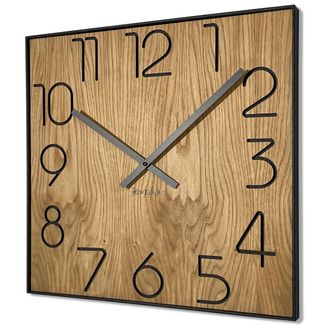 OEM Reloj De Pared De Madera Cuadrado De 50 Cm