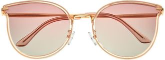 Bertha Sunglasses Ladies Gold Tone Cat Eye Sunglasses BRSBR056C4