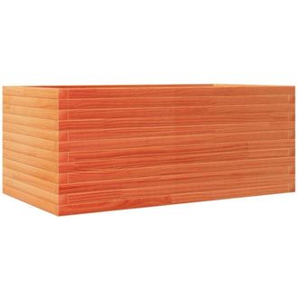 vidaXL Vidaxl - Jardinera Madera Maciza De Pino Marr&oacute;n Cera 110x60x45,5 Cm