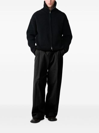 STUDIO NICHOLSON Mens Trousers Shires Black Cotton