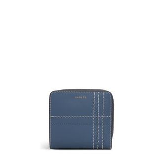 Radley London Calvert Way - Check Medium Zip Around Wallet in Utility at Nordstrom