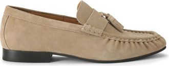 Kurt Geiger Mens Suede Frankie Loafers - Taupe - Size UK 11