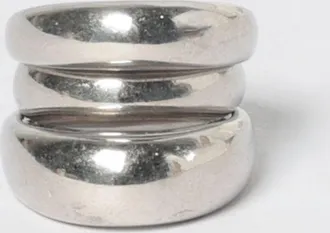 Panconesi Anello a fascia Blow Solar in argento 925 con logo inciso