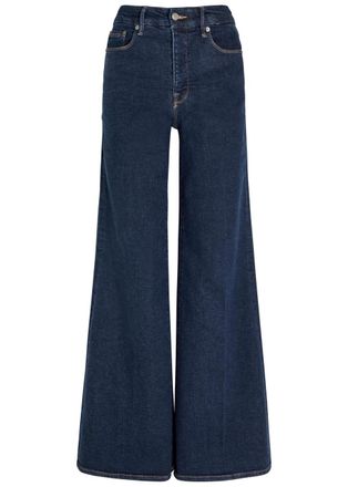 Good American Good Waist Palazzo Wide-leg Jeans - Blue - 27 (W27 / UK8-10 / S)
