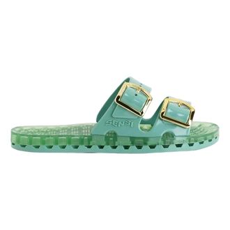 Sensi Schoenen, Dames, Groen, 36 EU, Linnen, La Jolla Flamingo Slipper