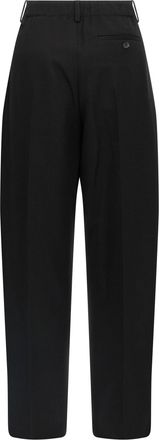 Givenchy Double-Pleat Wool Trousers - Black