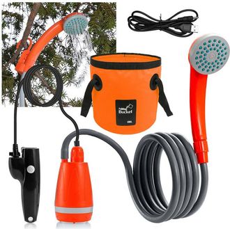OEM Kit De Ducha Port&aacute;til Para Camping Al Aire Libre, Con Un Caudal De Agua De 2,5 A 3,5 L/min, Una Manguera De 2 M, Carga Usb Y Una Autonom&iacute;a De Bater&iacute;a 